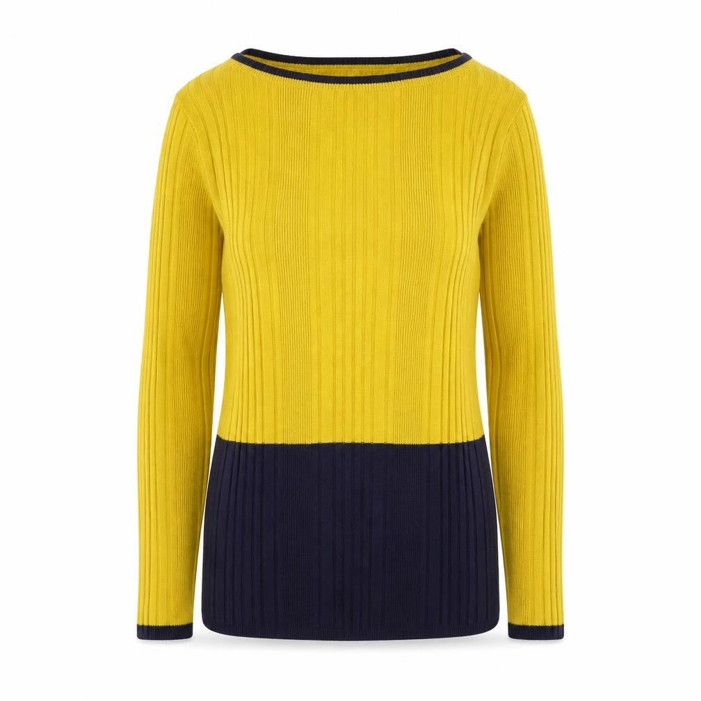 Womens UK Size 12 Marks and Spencer Yellow Pullover Jumper
