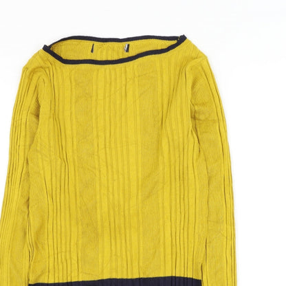 Womens UK Size 12 Marks and Spencer Yellow Pullover Jumper