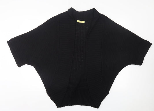 Agenda Womens Black V-Neck Acrylic Cardigan Jumper Size 20