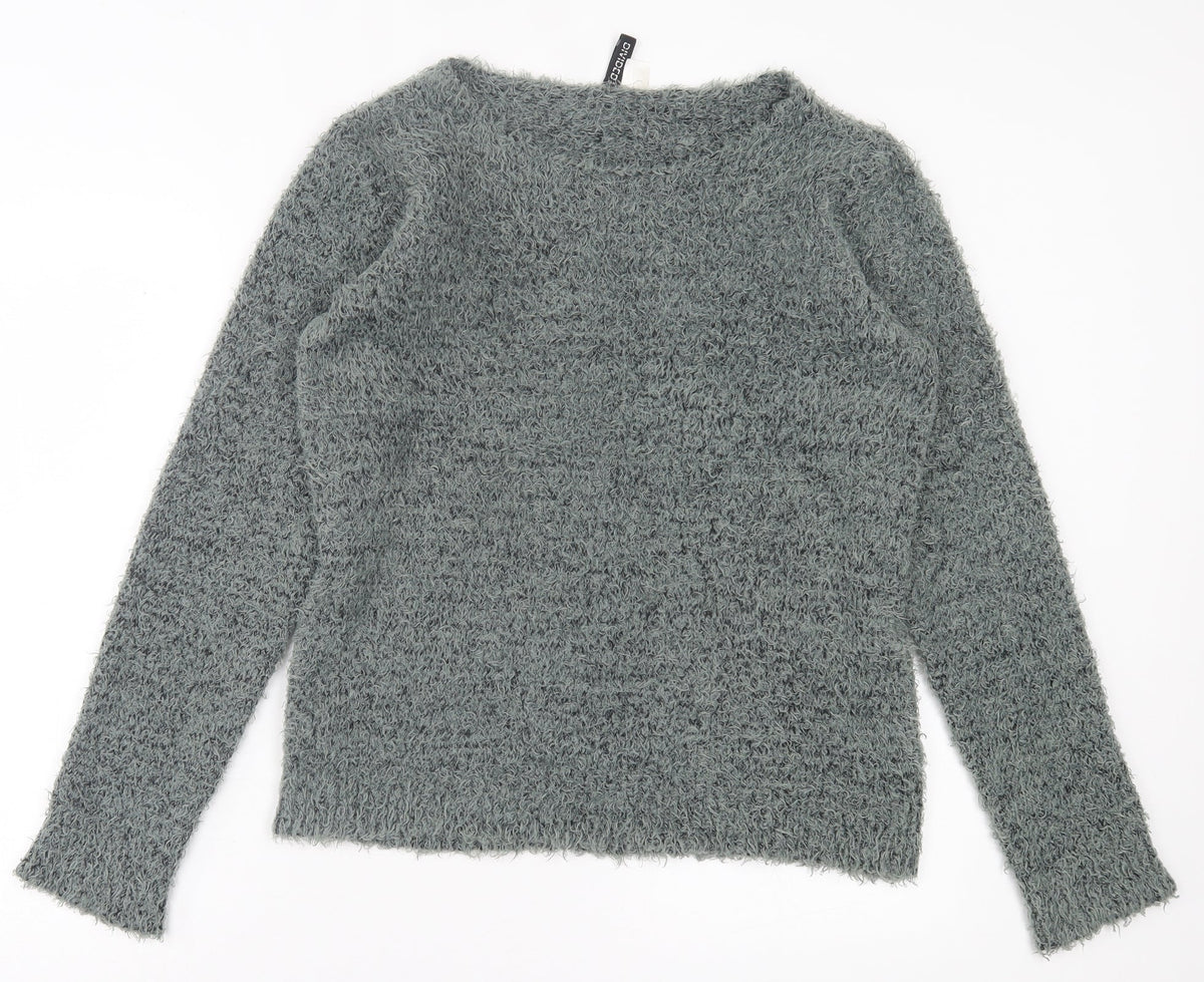 Womens UK Size M H&M Green Pullover Jumper