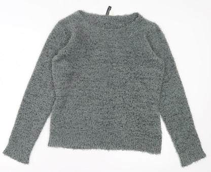 Womens UK Size M H&M Green Pullover Jumper