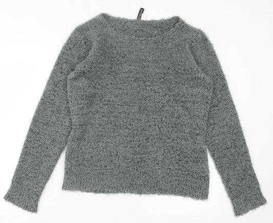 Womens UK Size M H&M Green Pullover Jumper