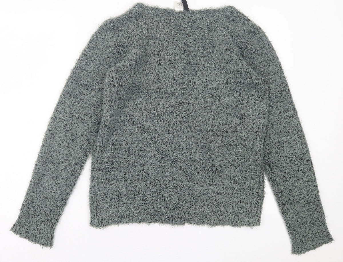 Womens UK Size M H&M Green Pullover Jumper