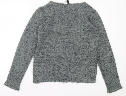 Womens UK Size M H&M Green Pullover Jumper