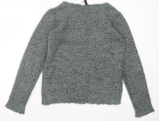 Womens UK Size M H&M Green Pullover Jumper