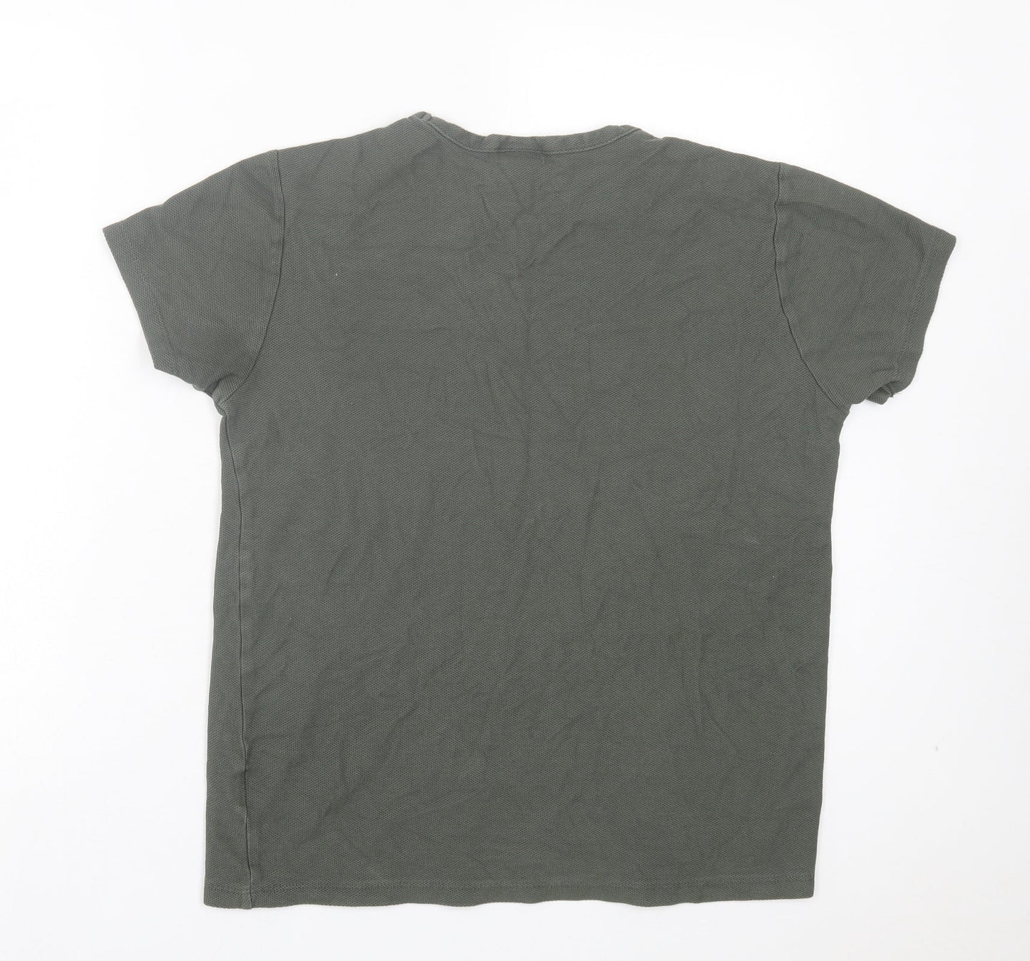 Mens UK Size S H&M Green  T-Shirt
