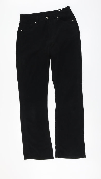 SheIn Womens Black Polyester Bootcut Jeans Size M L32 in Regular Button