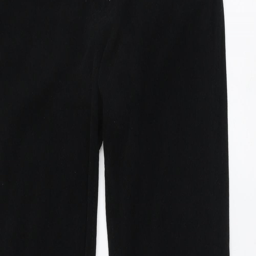 SheIn Womens Black Polyester Bootcut Jeans Size M L32 in Regular Button