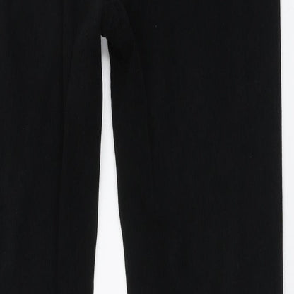 SheIn Womens Black Polyester Bootcut Jeans Size M L32 in Regular Button