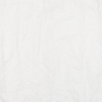 F&F Mens White Linen Button-Up Size XL Collared Button