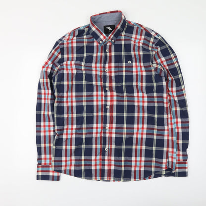 Mens UK Size L Cedar Wood State Multicoloured  Button-Up Long Sleeve Casual Shir