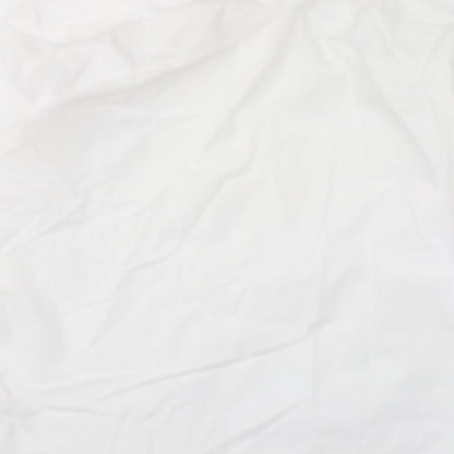 F&F Mens White Polyester Button-Up Size 16 Collared Button