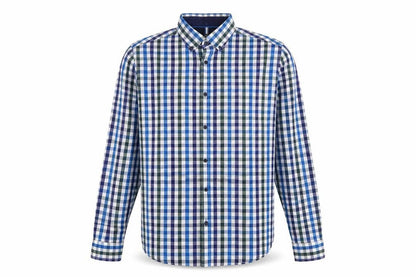 Mens UK Size S Blue Harbour Blue  Button-Up Long Sleeve Casual Shirt