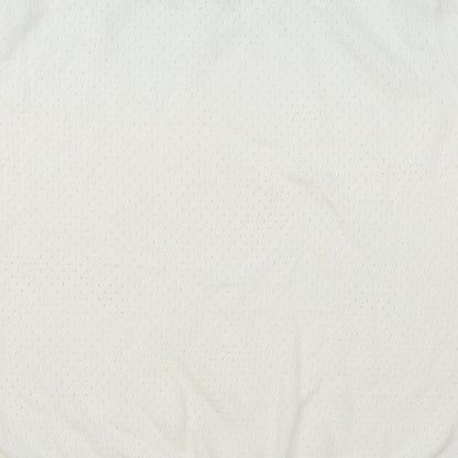 Gap Womens White Boat Neck Cotton Pullover Jumper Size L