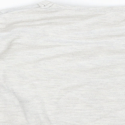 Primark Baby Grey Cotton Basic T-Shirt Size 12-18 Months Crew Neck Pullover - Cinderella