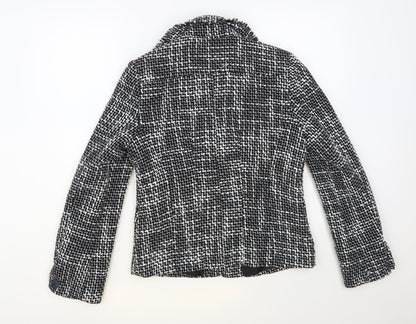 Sara Hogan Womens Black Jacket Blazer Size M Button