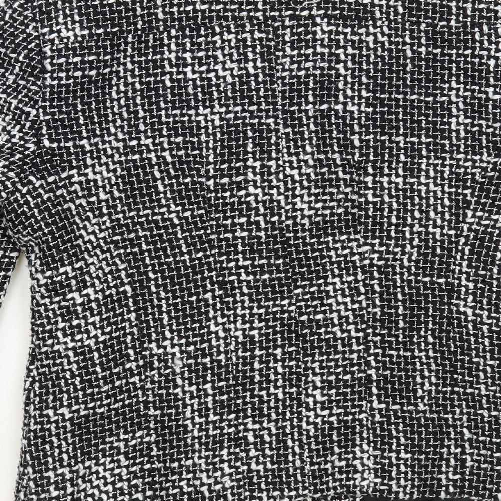 Sara Hogan Womens Black Jacket Blazer Size M Button