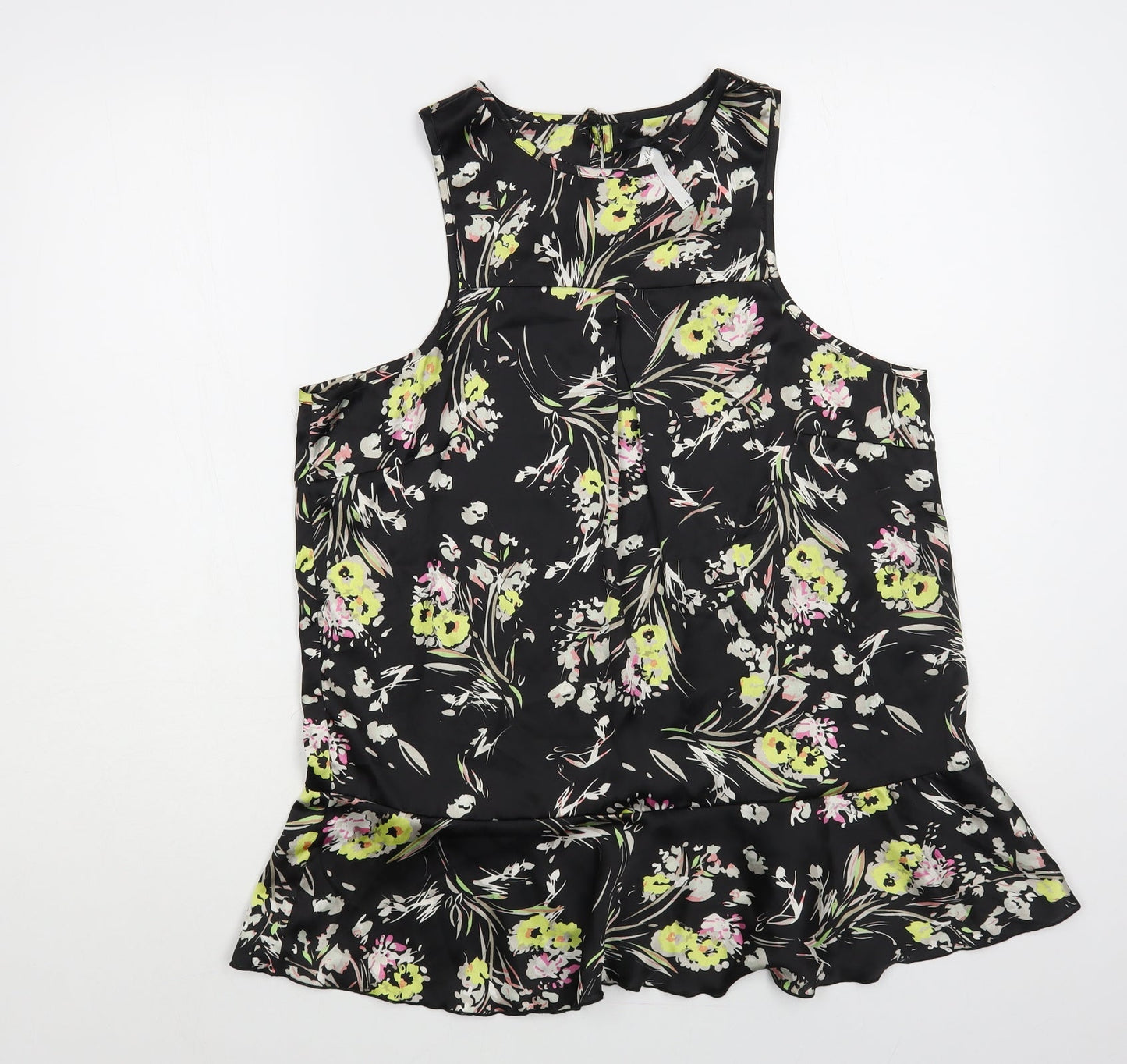 Womens UK Size 14 NEXT Black Basic Blouse