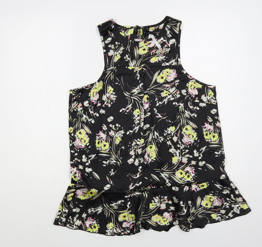 Womens UK Size 14 NEXT Black Basic Blouse