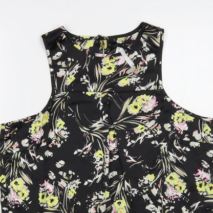 Womens UK Size 14 NEXT Black Basic Blouse
