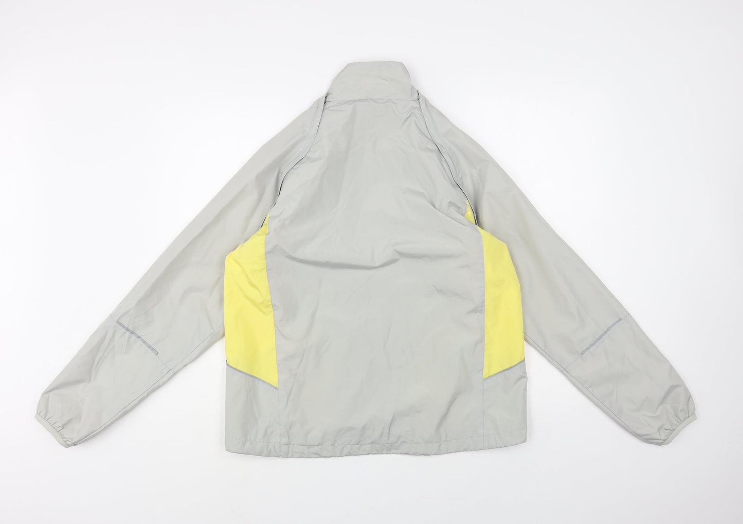 Movement Session Womens Grey Windbreaker Jacket Size 16 Zip