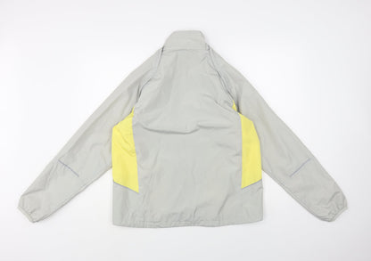 Movement Session Womens Grey Windbreaker Jacket Size 16 Zip