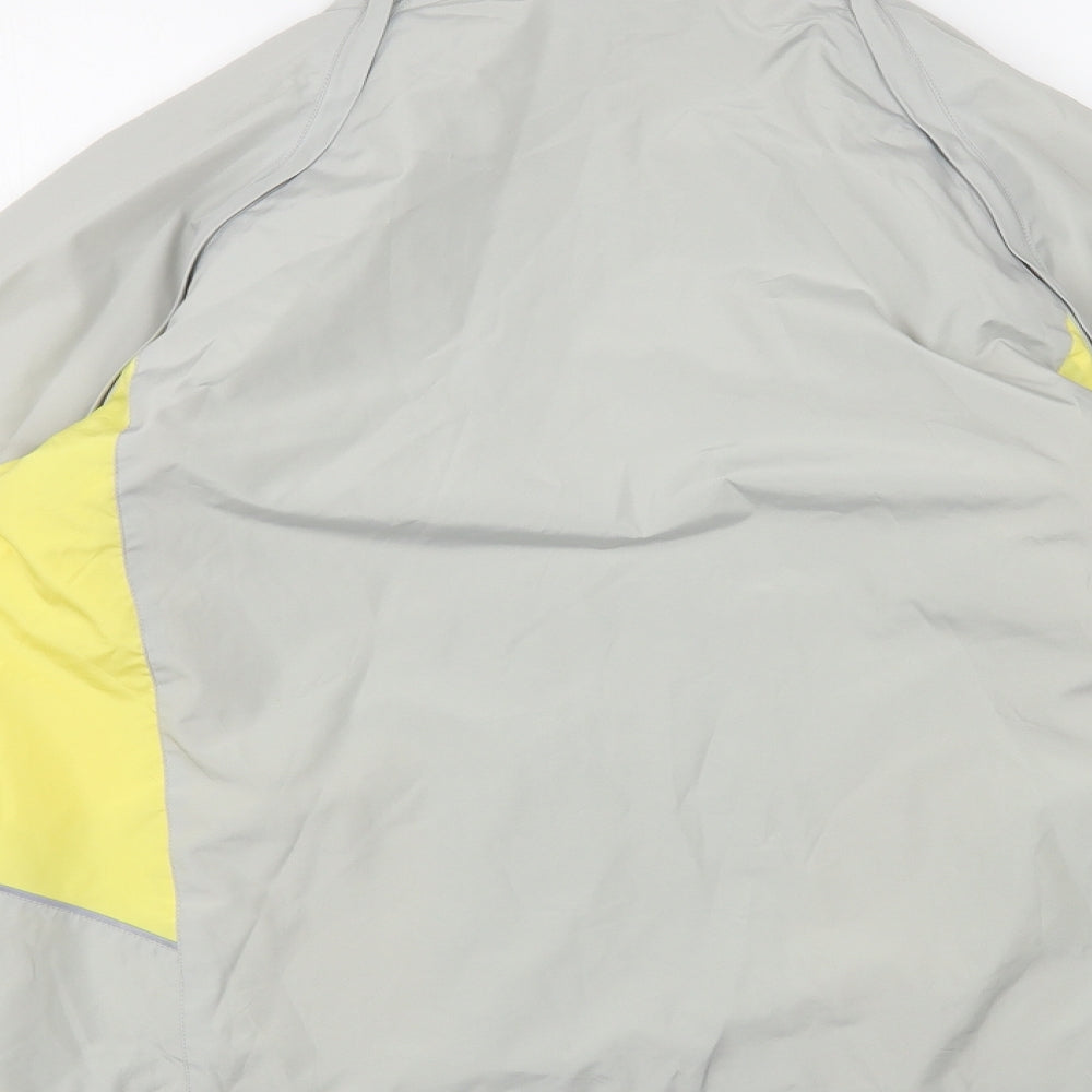 Movement Session Womens Grey Windbreaker Jacket Size 16 Zip