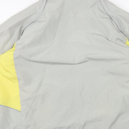 Movement Session Womens Grey Windbreaker Jacket Size 16 Zip