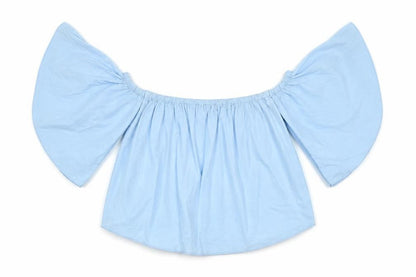 Womens UK Size XS Zara Blue Basic T-Shirt