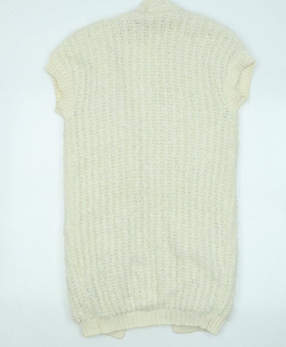 Womens UK Size S Marks and Spencer Ivory Cardigan Jumper