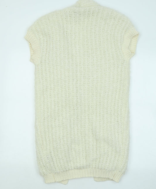 Womens UK Size S Marks and Spencer Ivory Cardigan Jumper