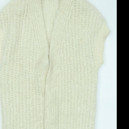 Womens UK Size S Marks and Spencer Ivory Cardigan Jumper