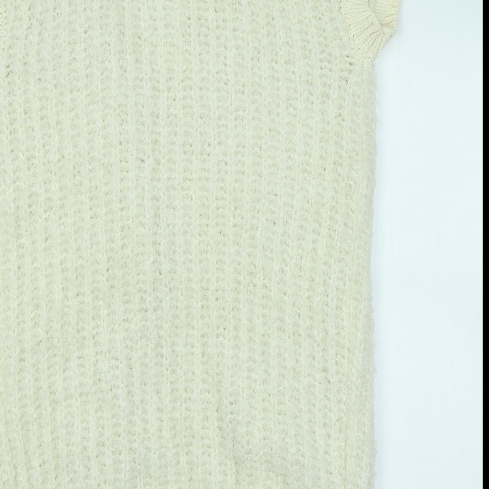 Womens UK Size S Marks and Spencer Ivory Cardigan Jumper