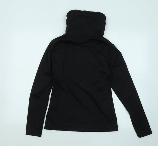DECATHLON Womens Black Cotton Pullover Sweatshirt Size S Pullover