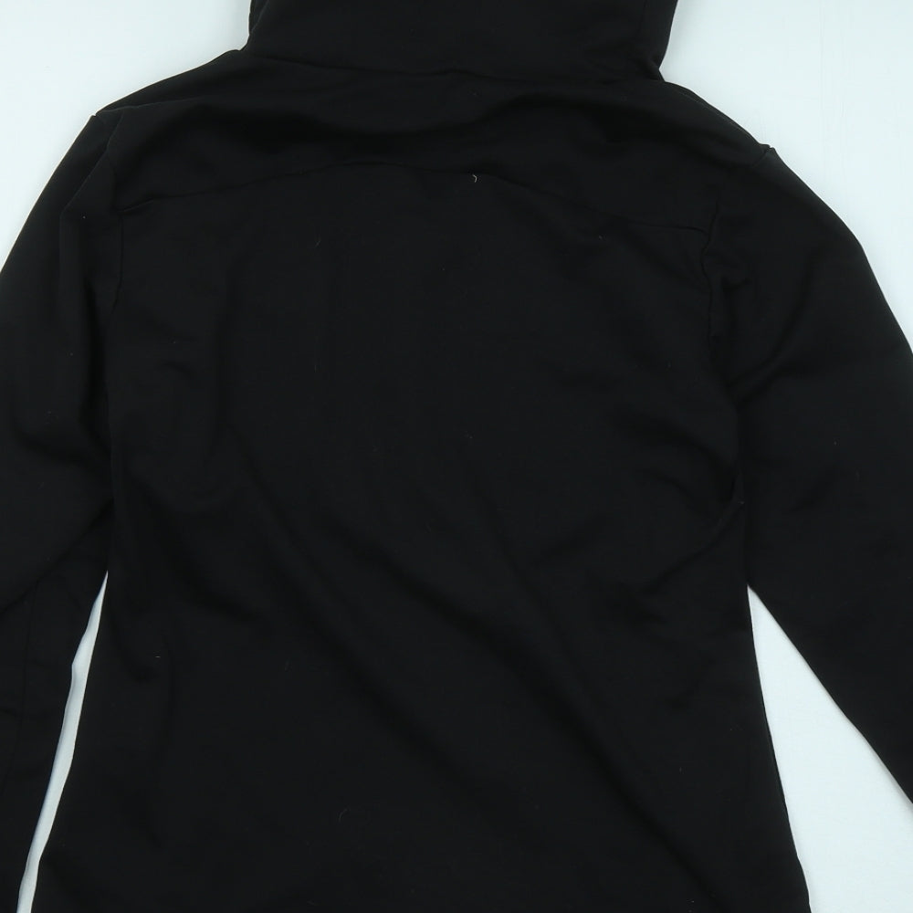 DECATHLON Womens Black Cotton Pullover Sweatshirt Size S Pullover