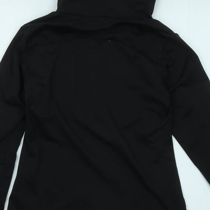 DECATHLON Womens Black Cotton Pullover Sweatshirt Size S Pullover