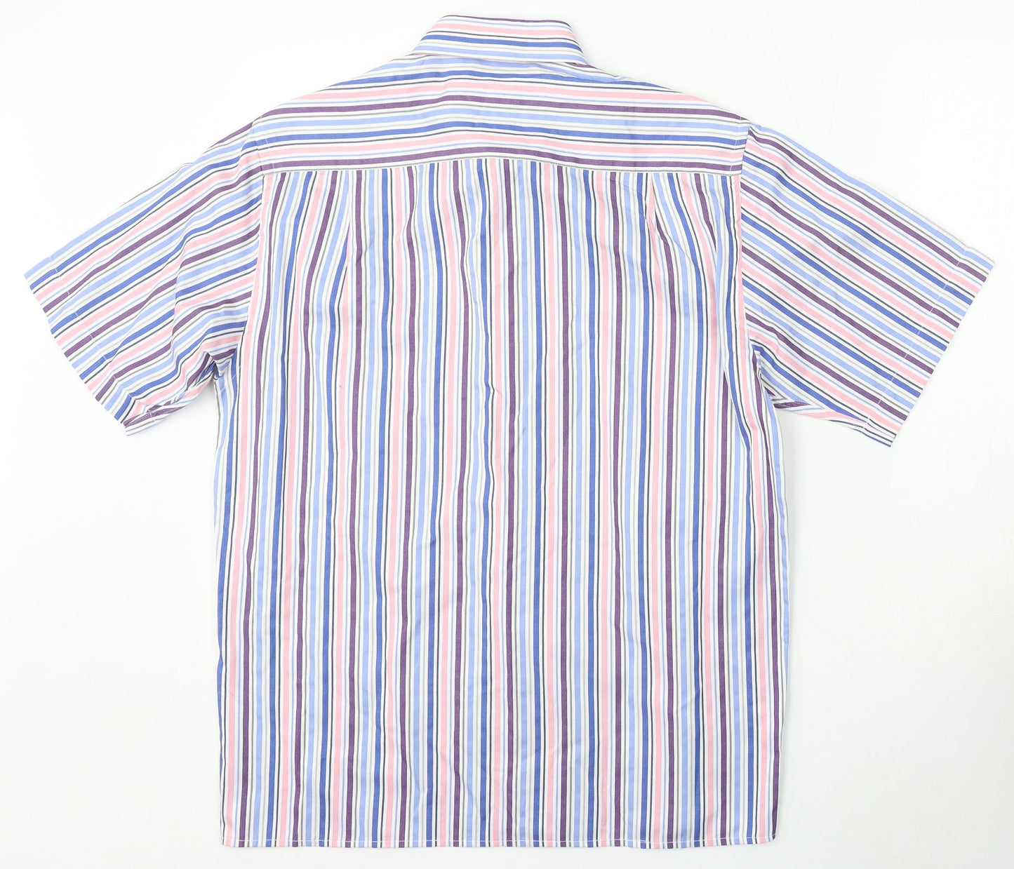 Mens UK Size M Daniel Graham Multicoloured  Button-Up Short Sleeve Casual Shirt
