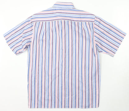 Mens UK Size M Daniel Graham Multicoloured  Button-Up Short Sleeve Casual Shirt