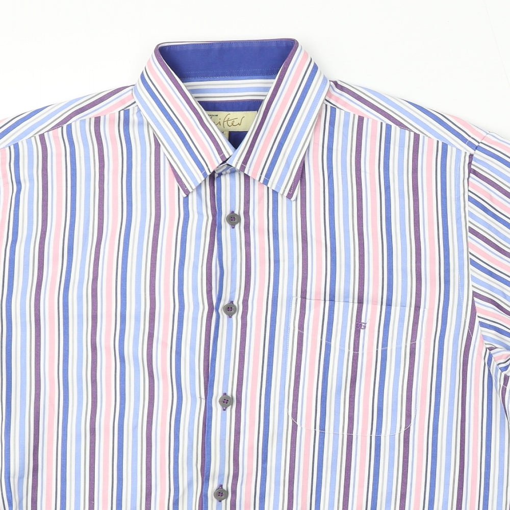Mens UK Size M Daniel Graham Multicoloured  Button-Up Short Sleeve Casual Shirt