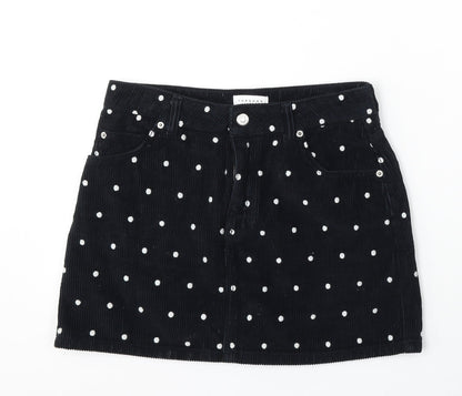Womens UK Size 10 Topshop A-Line Corduroy Skirt