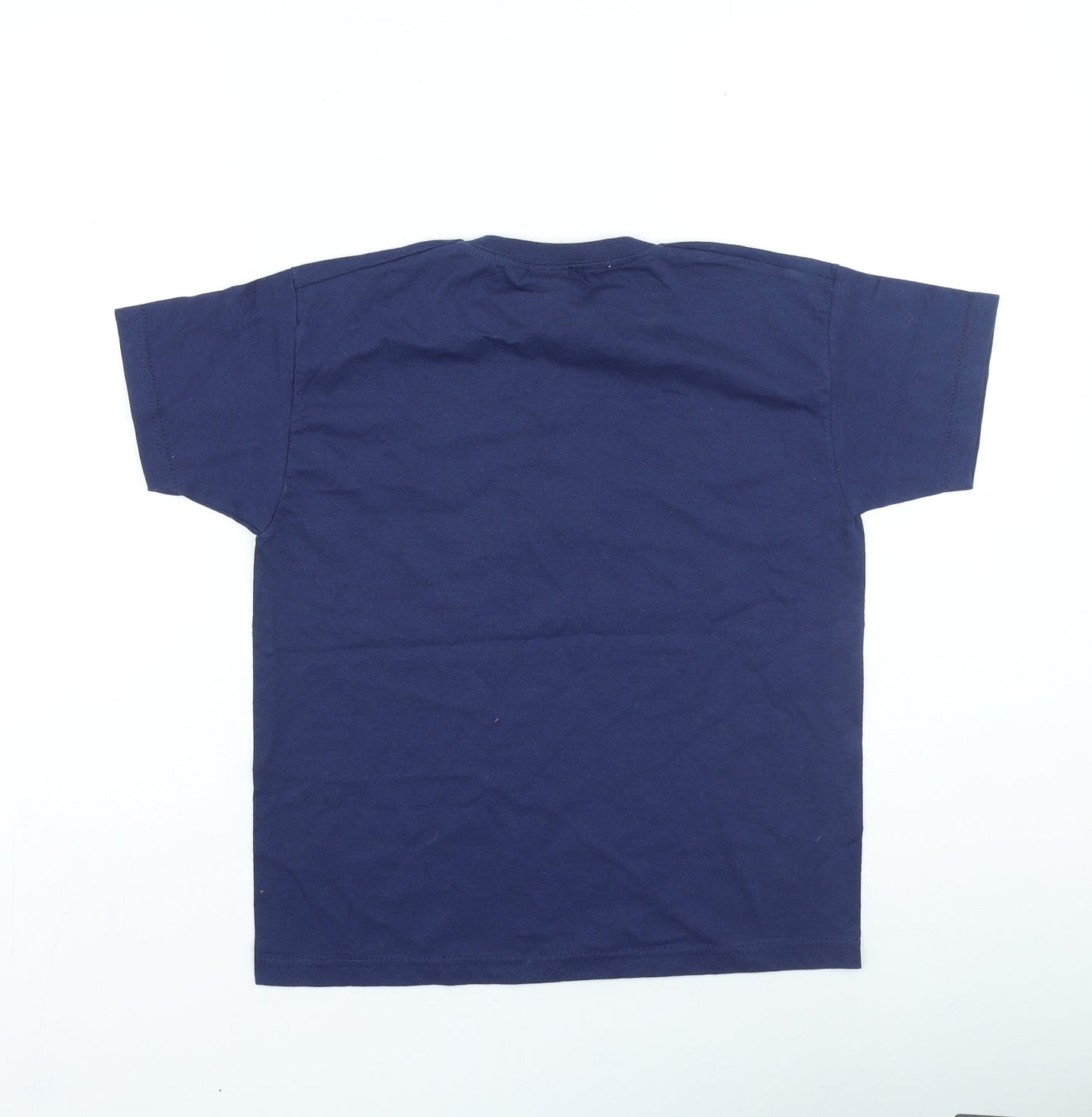 Fruit of the Loom Boys Blue Cotton Basic Casual Size 7-8 Years Round Neck Pullover - CONAN