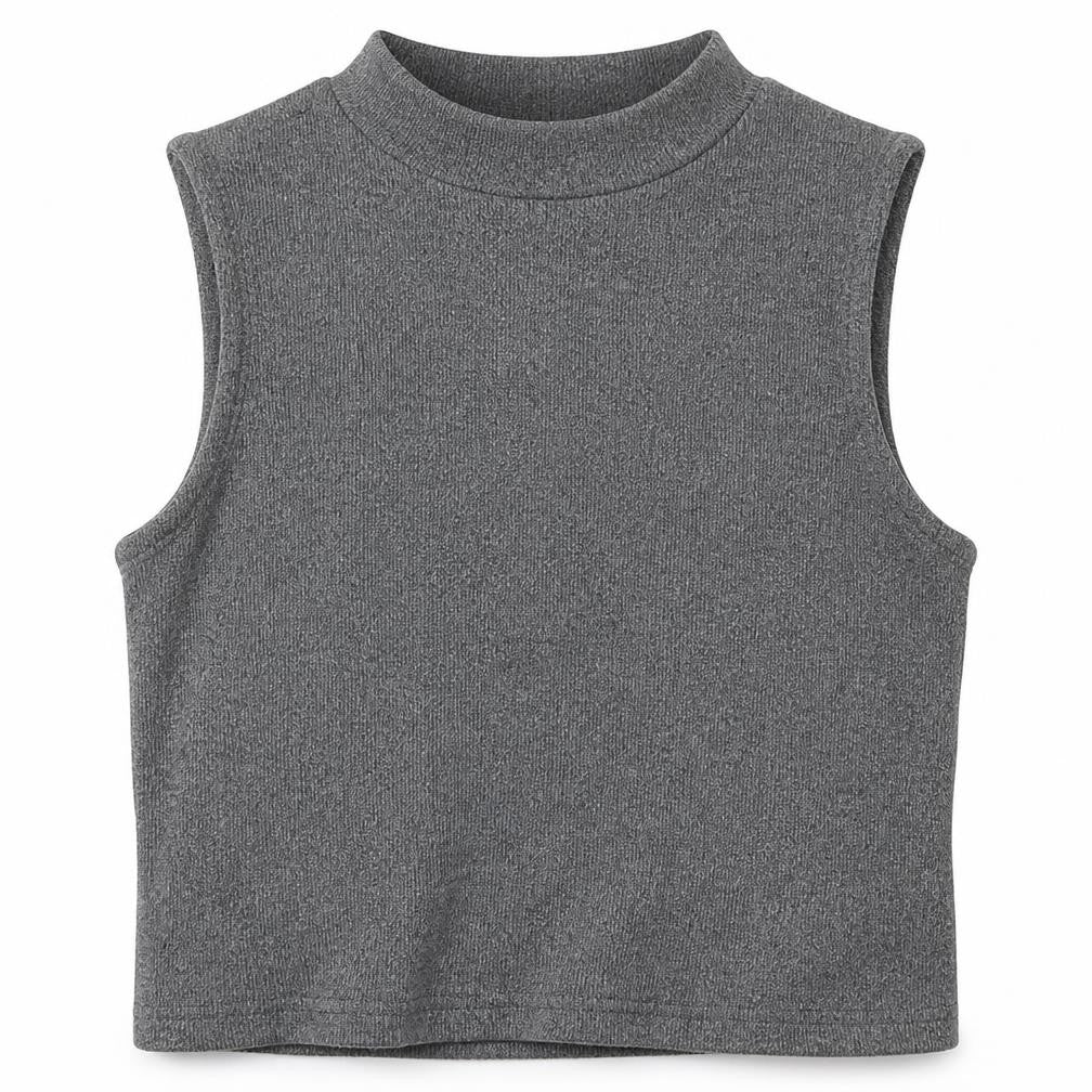 Womens UK Size M H&M Grey Cropped Tank