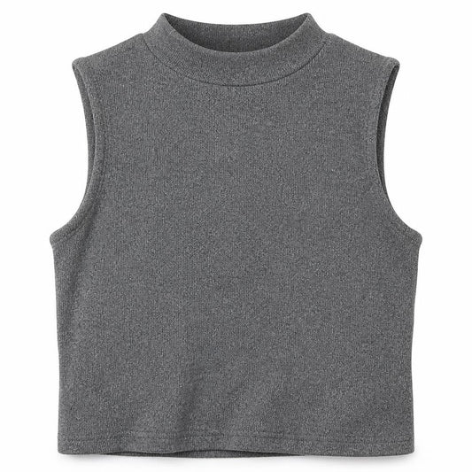 Womens UK Size M H&M Grey Cropped Tank