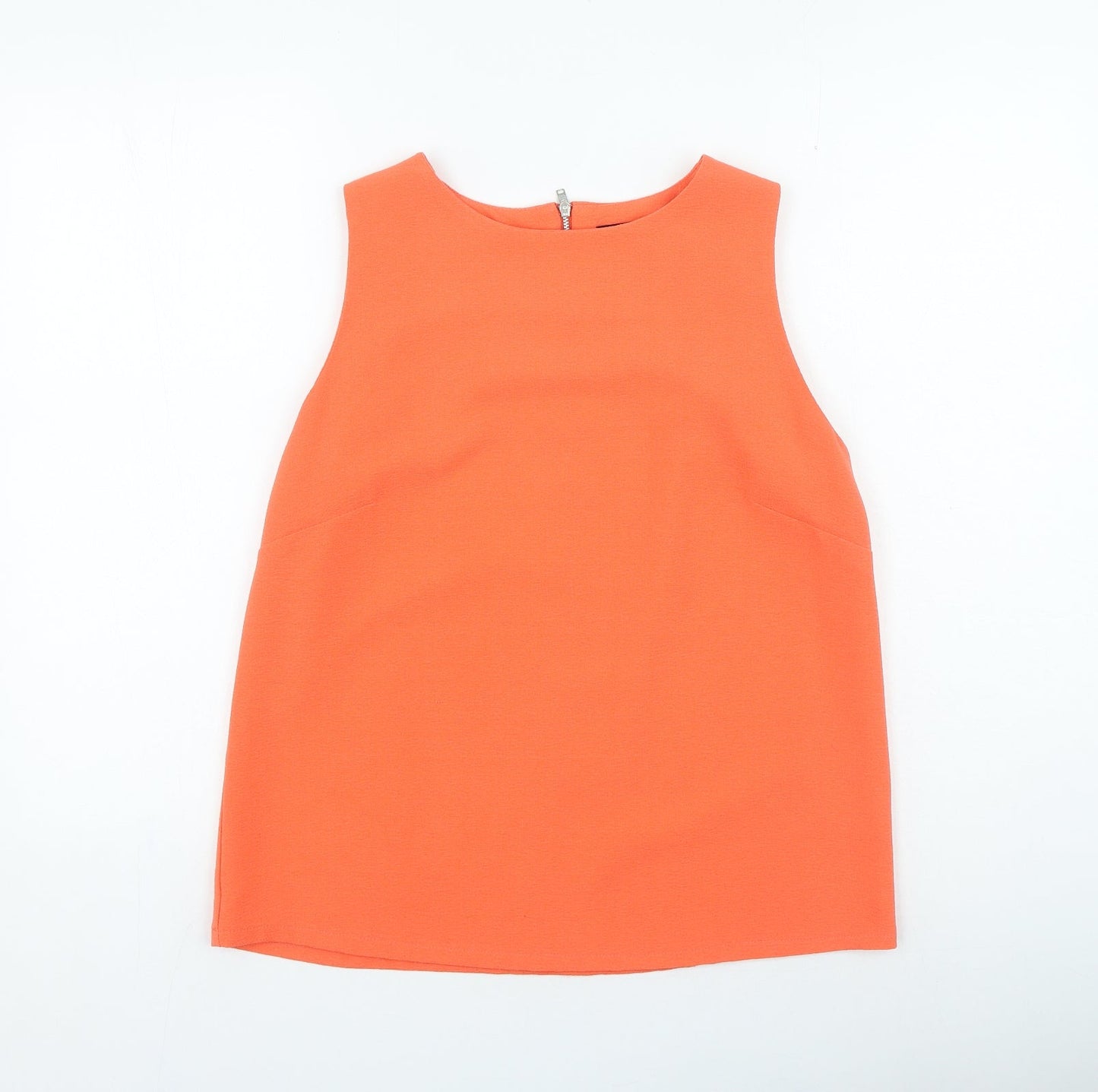 F&F Womens Orange Polyester Camisole Tank Size 12 Round Neck