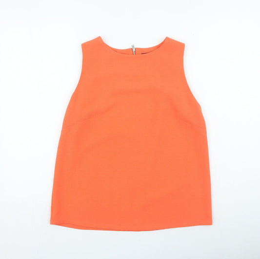 F&F Womens Orange Polyester Camisole Tank Size 12 Round Neck