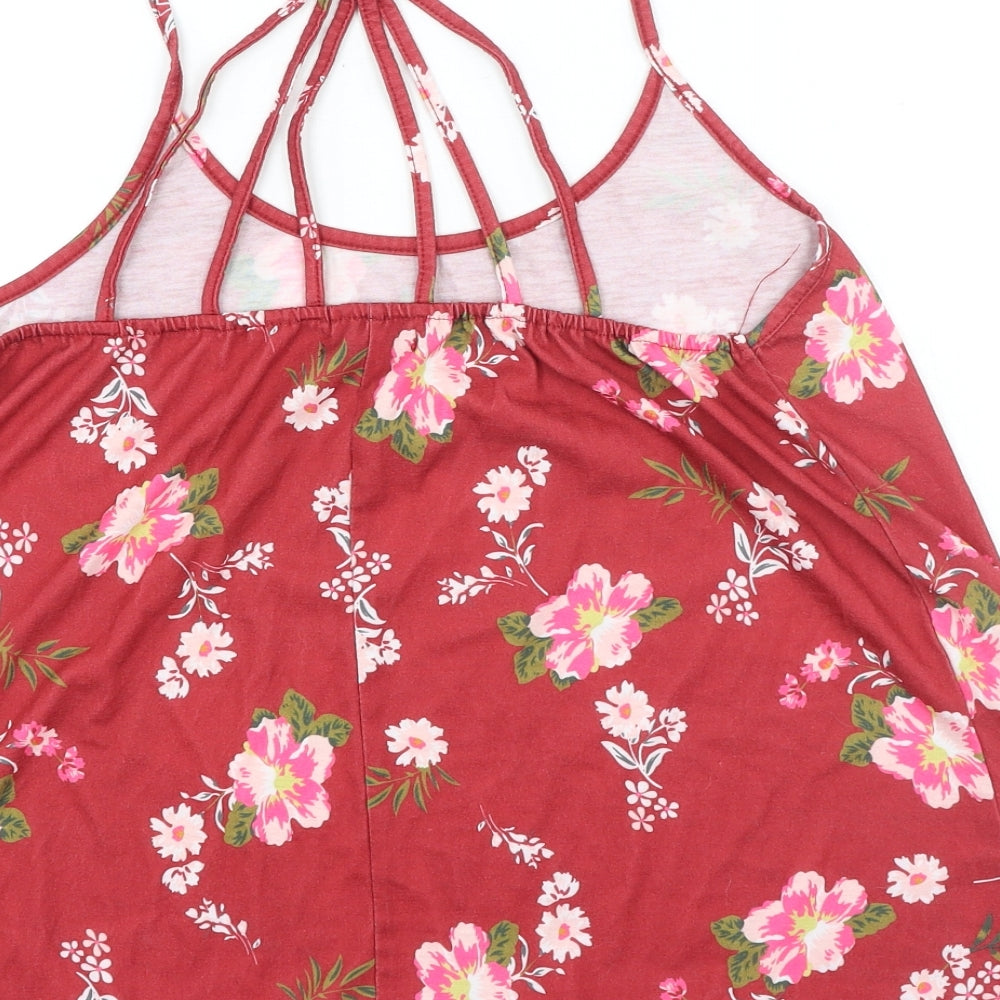 Womens UK Size L sheilay Red Camisole Tank
