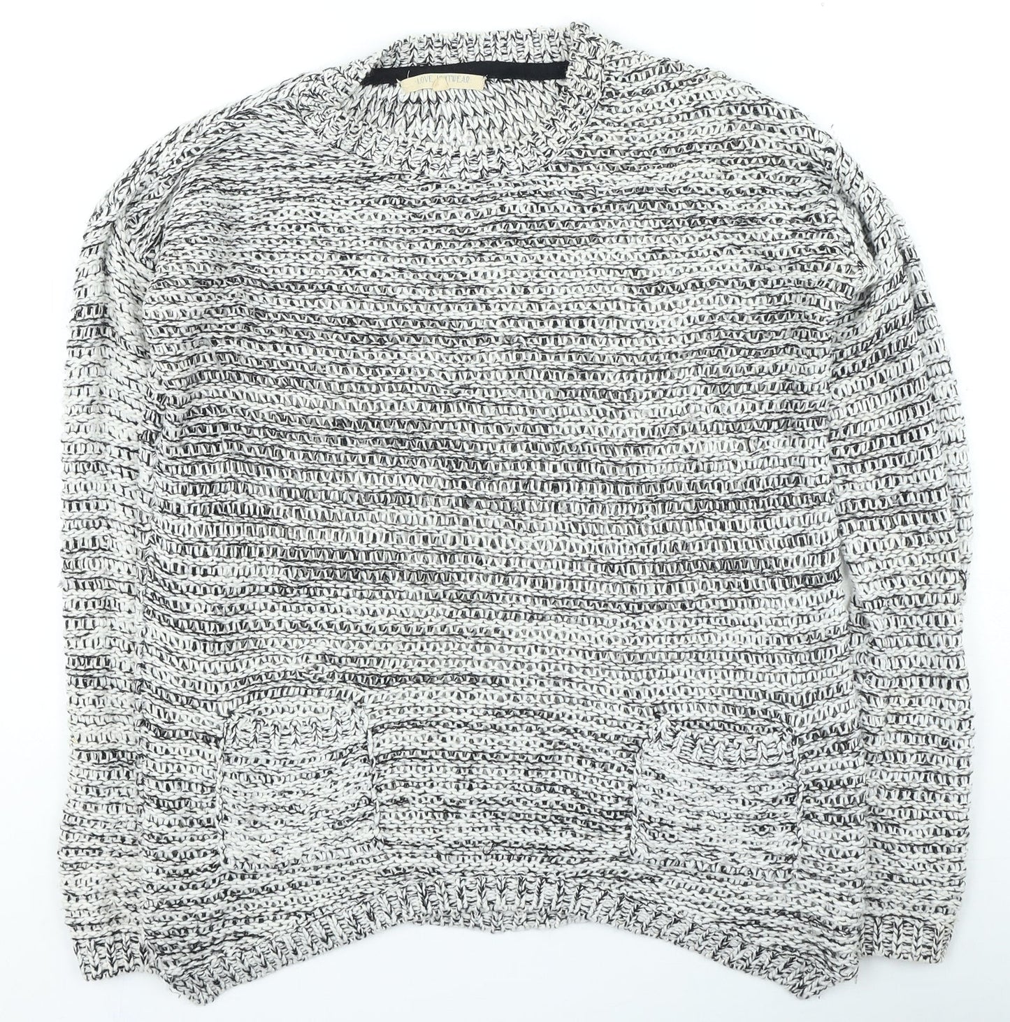 Womens UK Size 10 Preworn Grey Pullover Jumper