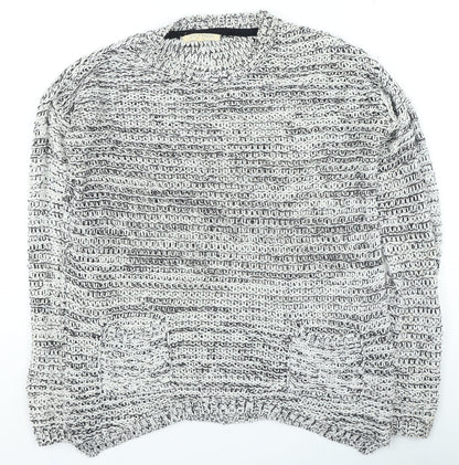 Womens UK Size 10 Preworn Grey Pullover Jumper