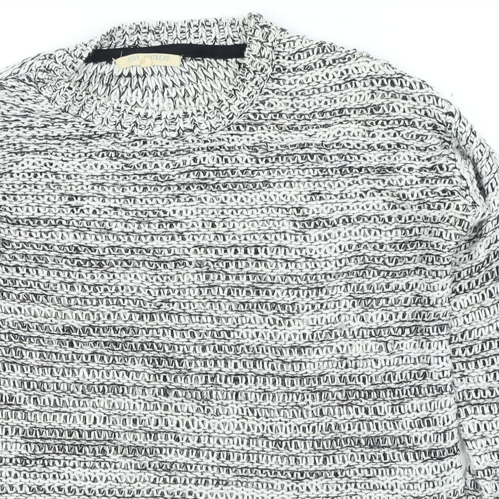 Womens UK Size 10 Preworn Grey Pullover Jumper