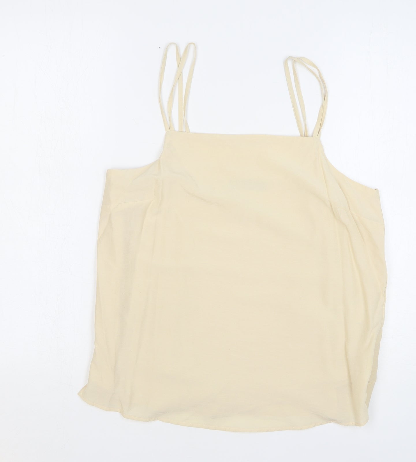 Womens UK Size 10 Marks and Spencer Beige Camisole Tank